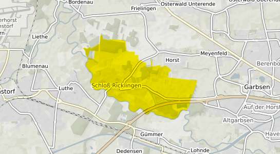 Immobilienpreisekarte Garbsen Schloss Ricklingen